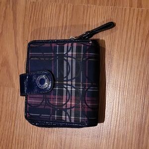 Coach Tartan Plaid Wallet